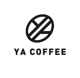 YA Coffee logo with a circular design and text