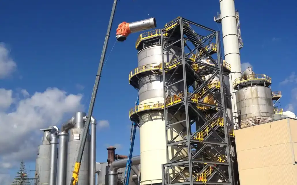 Sulphuric acid interpass tower