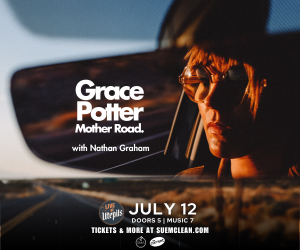 Poster advertising Grace Potter concert including info for tickets and music at sumeclan.com, featuring the artist.