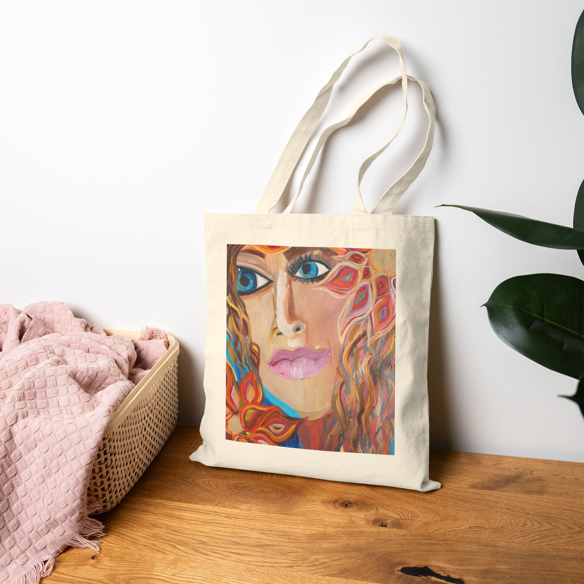 Azure Gaze Tote Bag