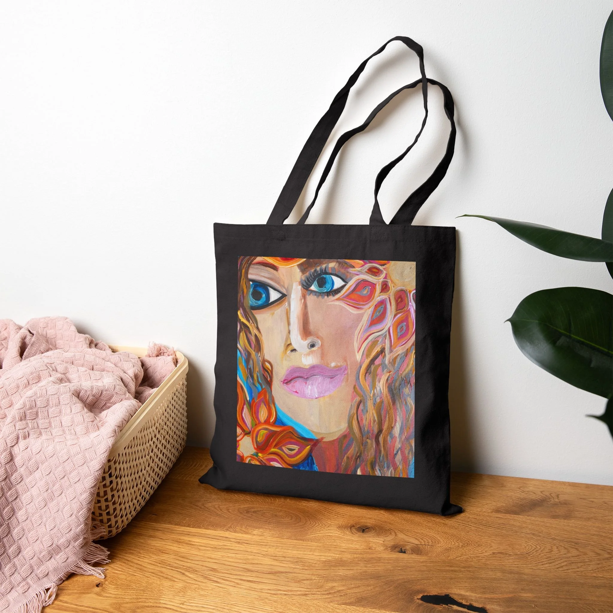 Azure Gaze Tote Bag