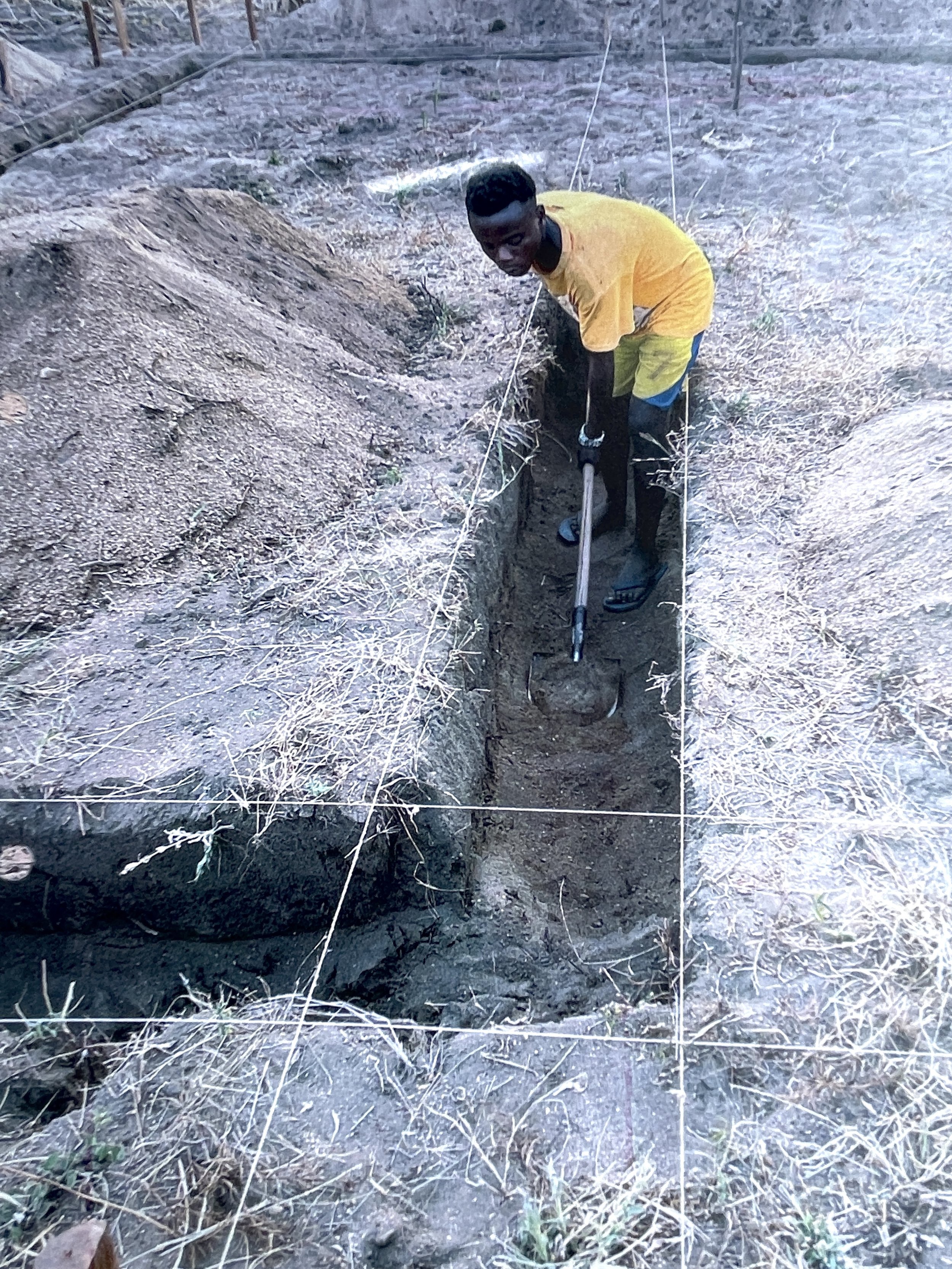Step 4: Breaking ground! Foundation is being Laid