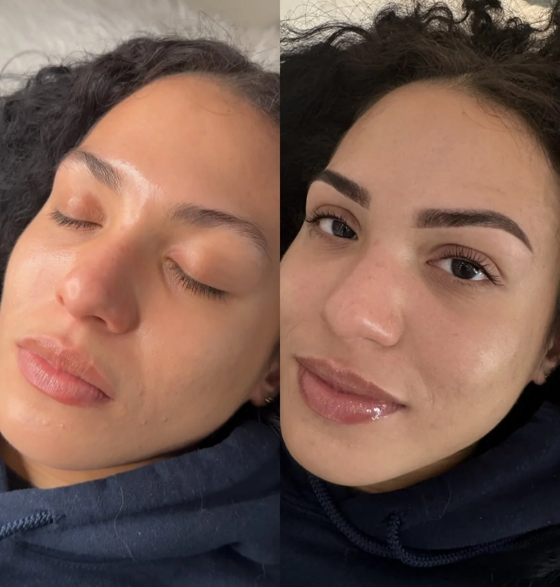 Brow Transformation Before &amp; After
Service: Brow Sculpt &amp; Tint ✨

Perfect for: 
💎Clients with light or sparse brows who want more definition
💎People with uneven or patchy brow growth
💎Clients who fill in their brows daily and want a lower-