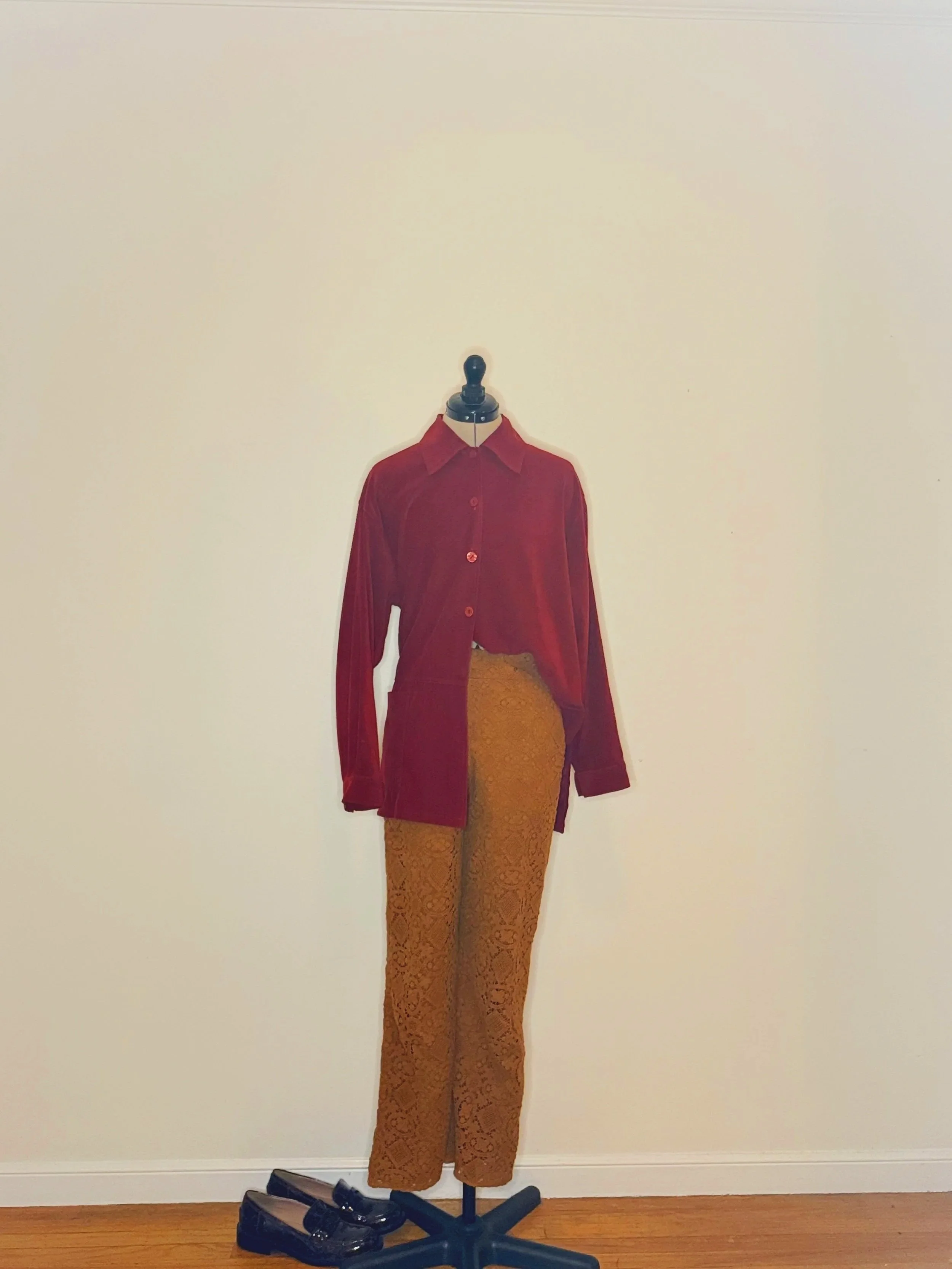 Deep Burgundy Suede Jacket