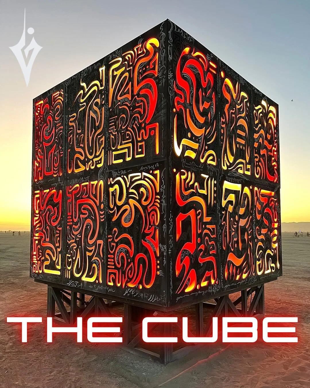 The journey began when a mysterious cube came into form amongst the alkaline desert known as the Black Rock. 

The winds share the story of this ephemeral tesseract, as  the earth begins to shake once again with the coming of a new force destined to 