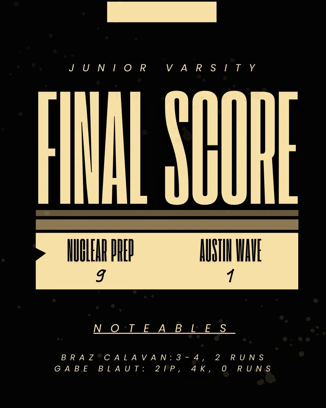 JV starting the week on a good note!