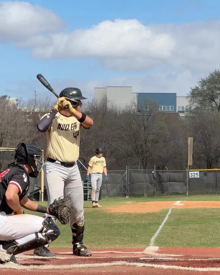 &lsquo;28 Kenny Estes (@kenny.j.estes.44) with some good ABs here. Picked up 3 knocks and 2 RBIs in the first game of the doubleheader. #baseball #GoKnights