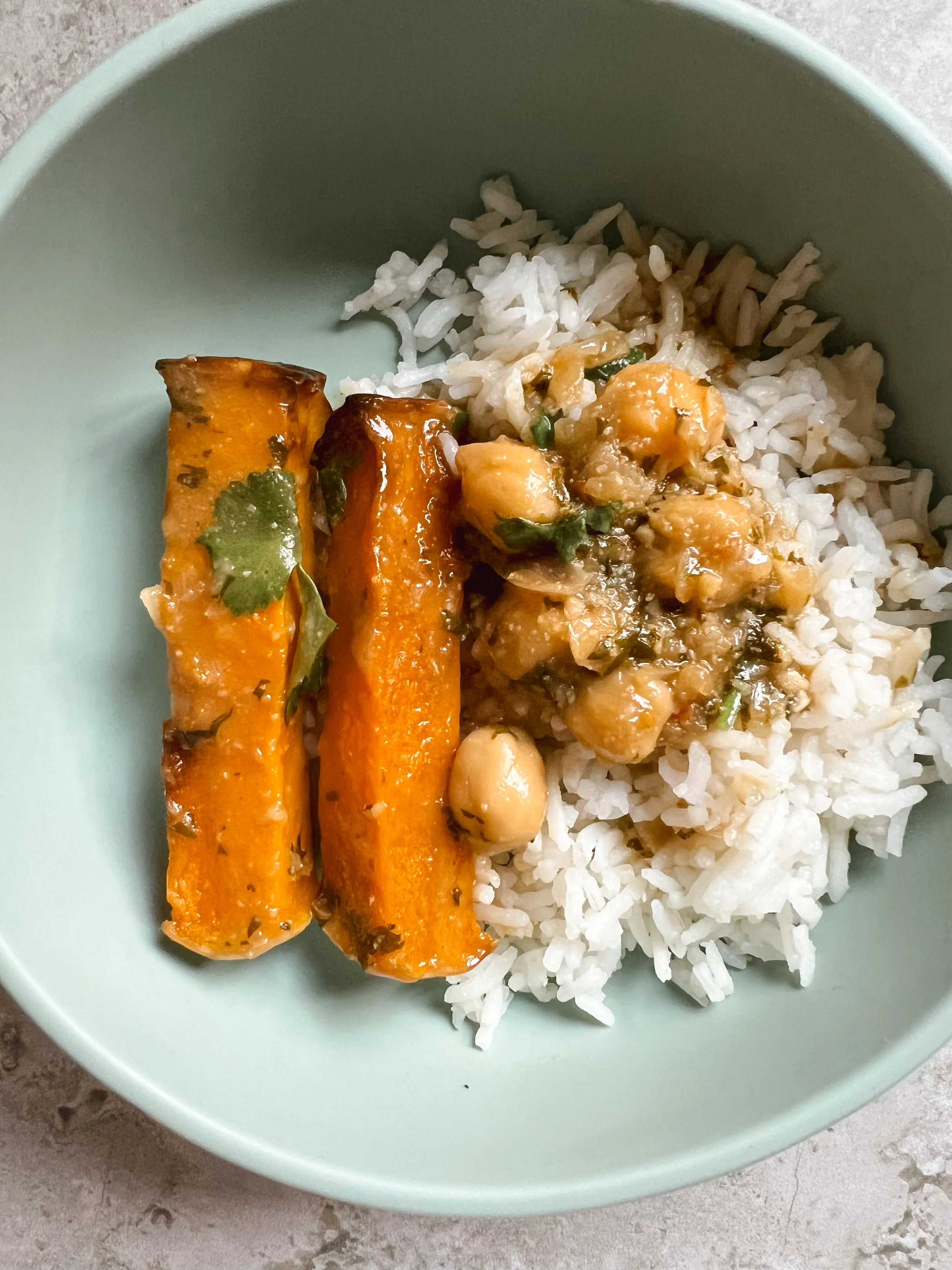 Butternut squash fingers + a delicious creamy coconut curry