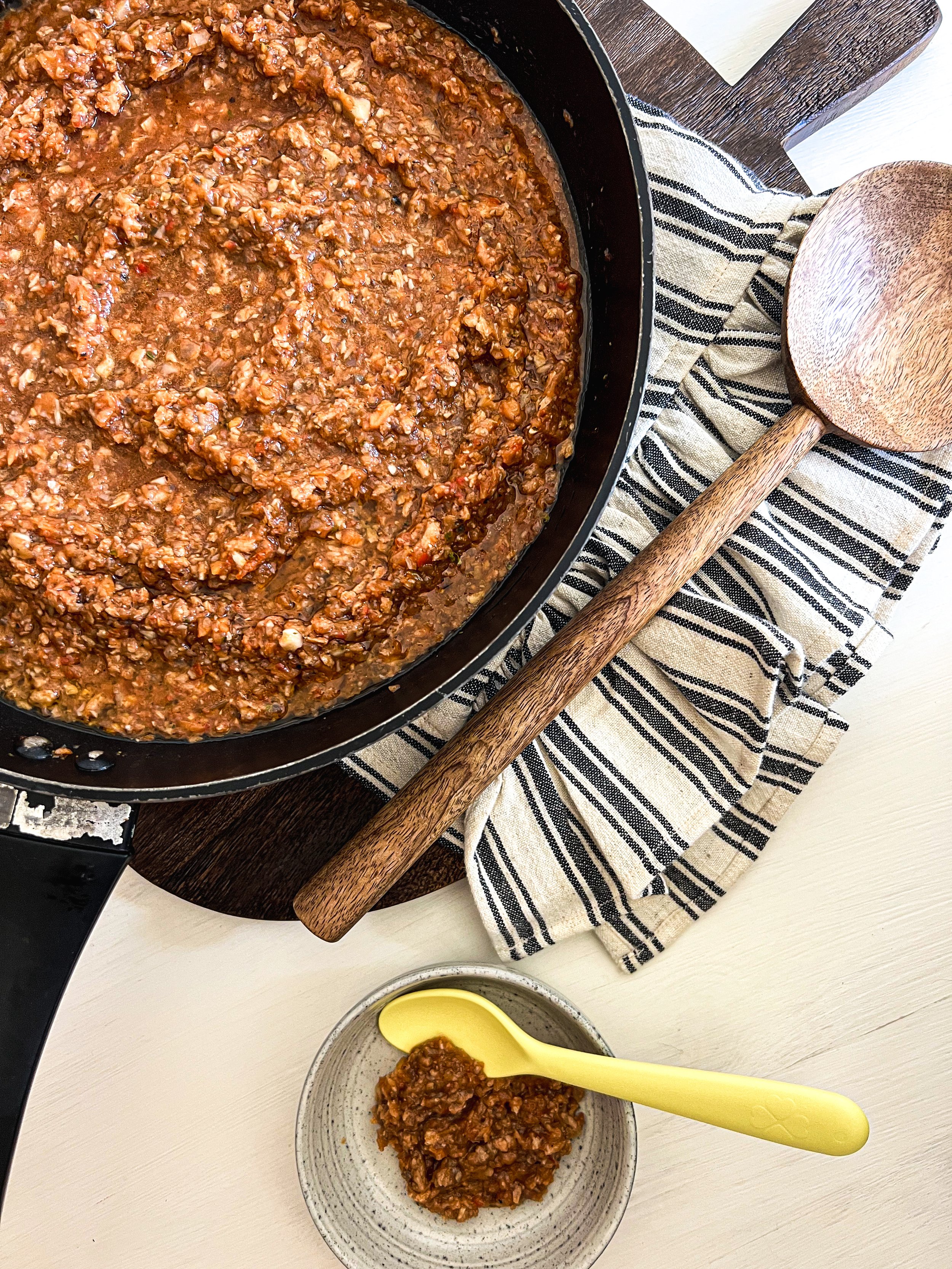 Baby bol… baby friendly mince bolognaise 🍝