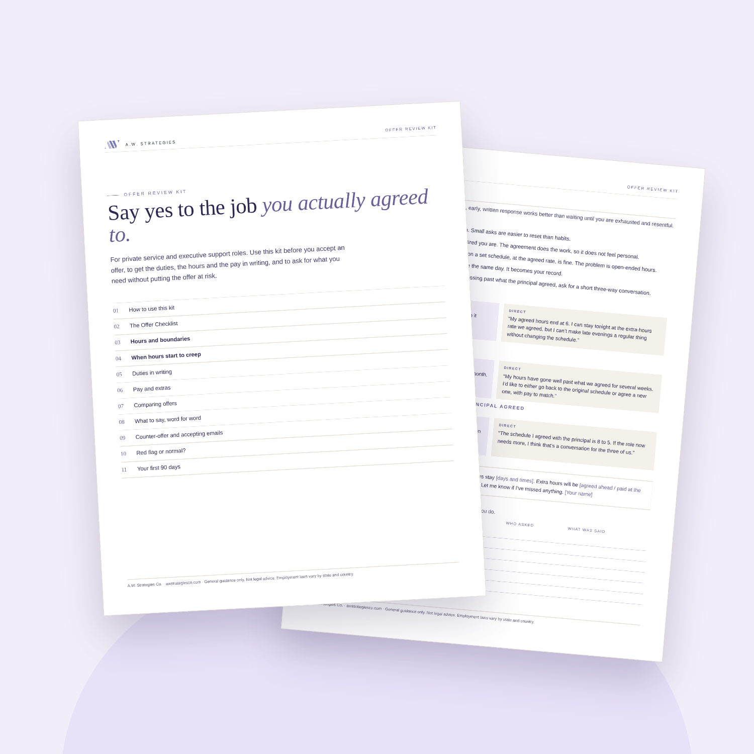 Offer Review Kit