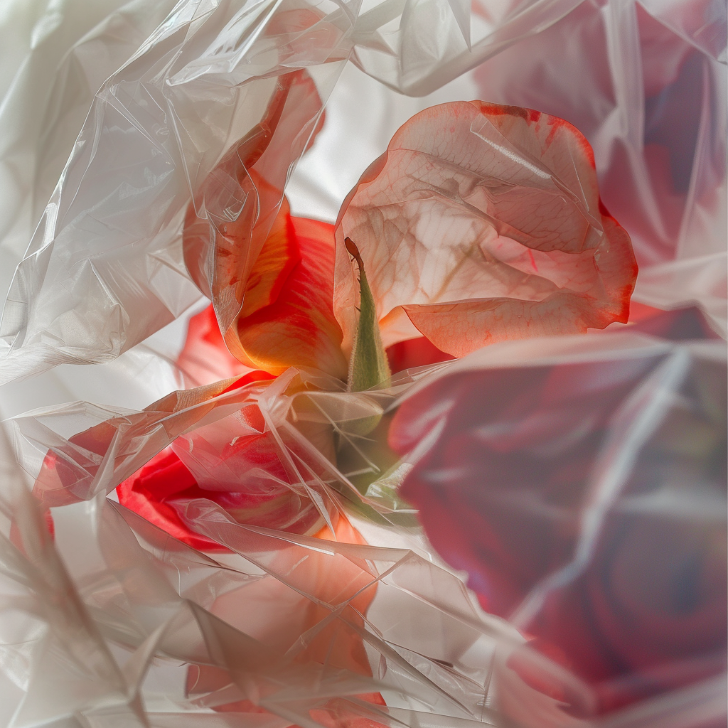 Fiore di plastica - Rosa