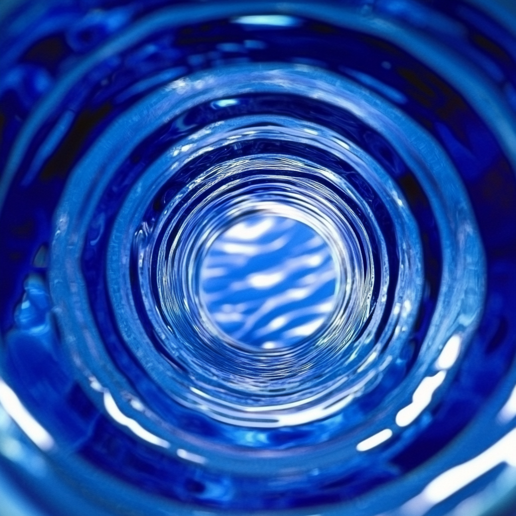 Vortice d'azzurro abisso di luce