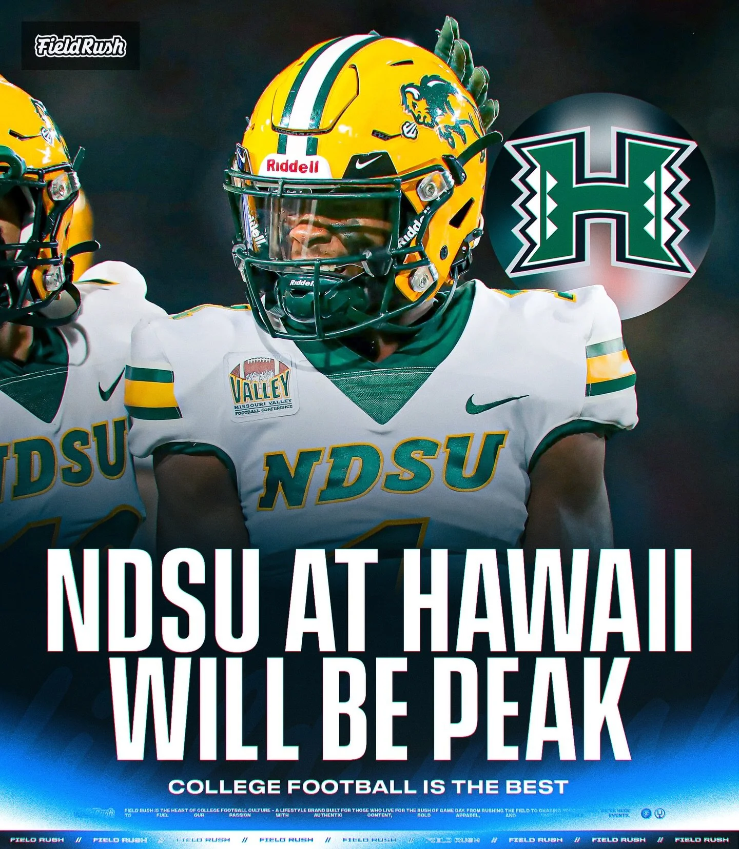 North Dakota State will be playing at Hawaii this year 🏝️

Isn&rsquo;t that just beautiful?