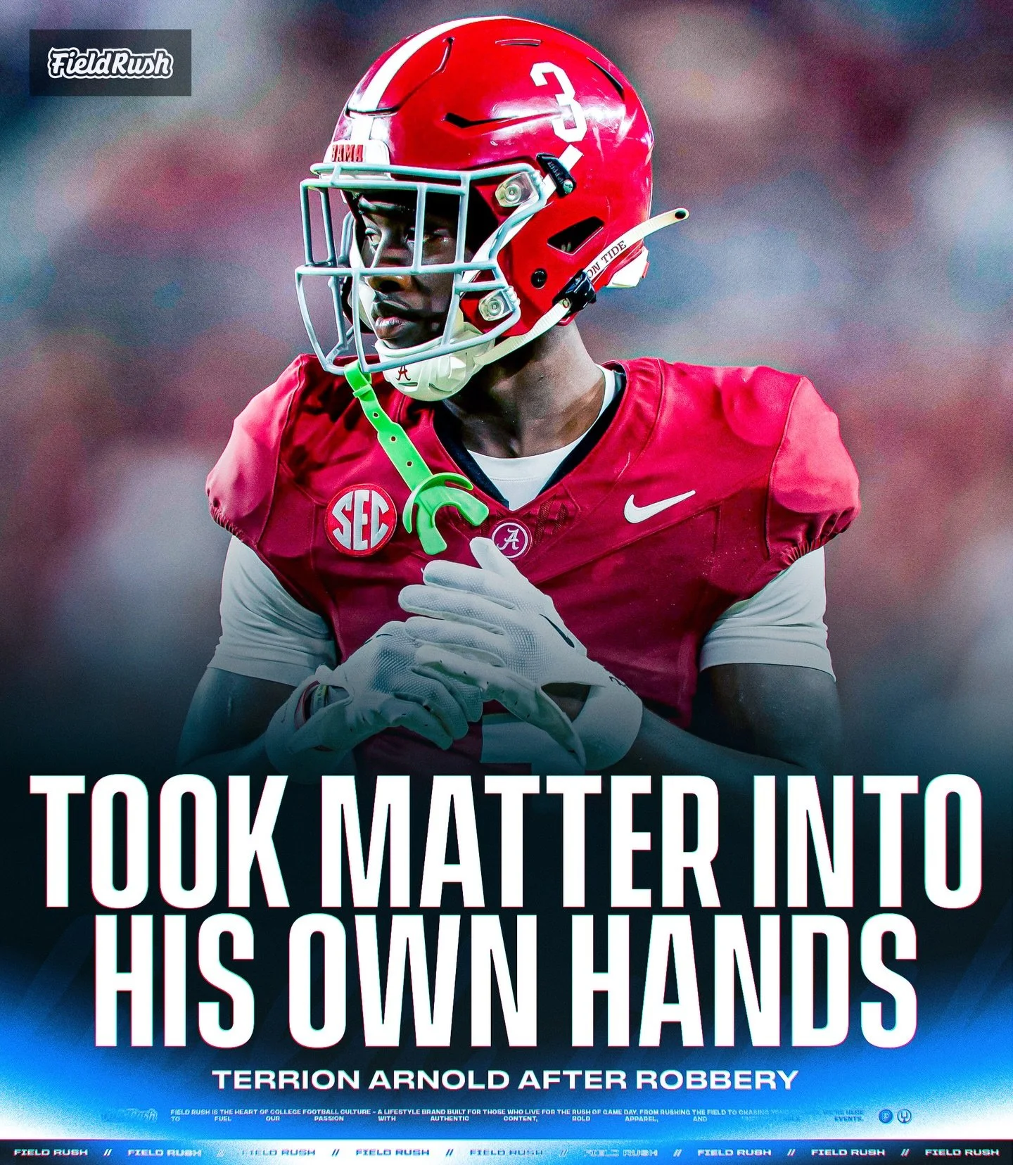 Former Alabama CB Terrion Arnold was reportedly the victim of two burglaries at a rental home in Florida, where luxury bags, firearms, jewelry, a cellphone, and roughly $100,000 in cash were stolen, according to court documents.

Following the report