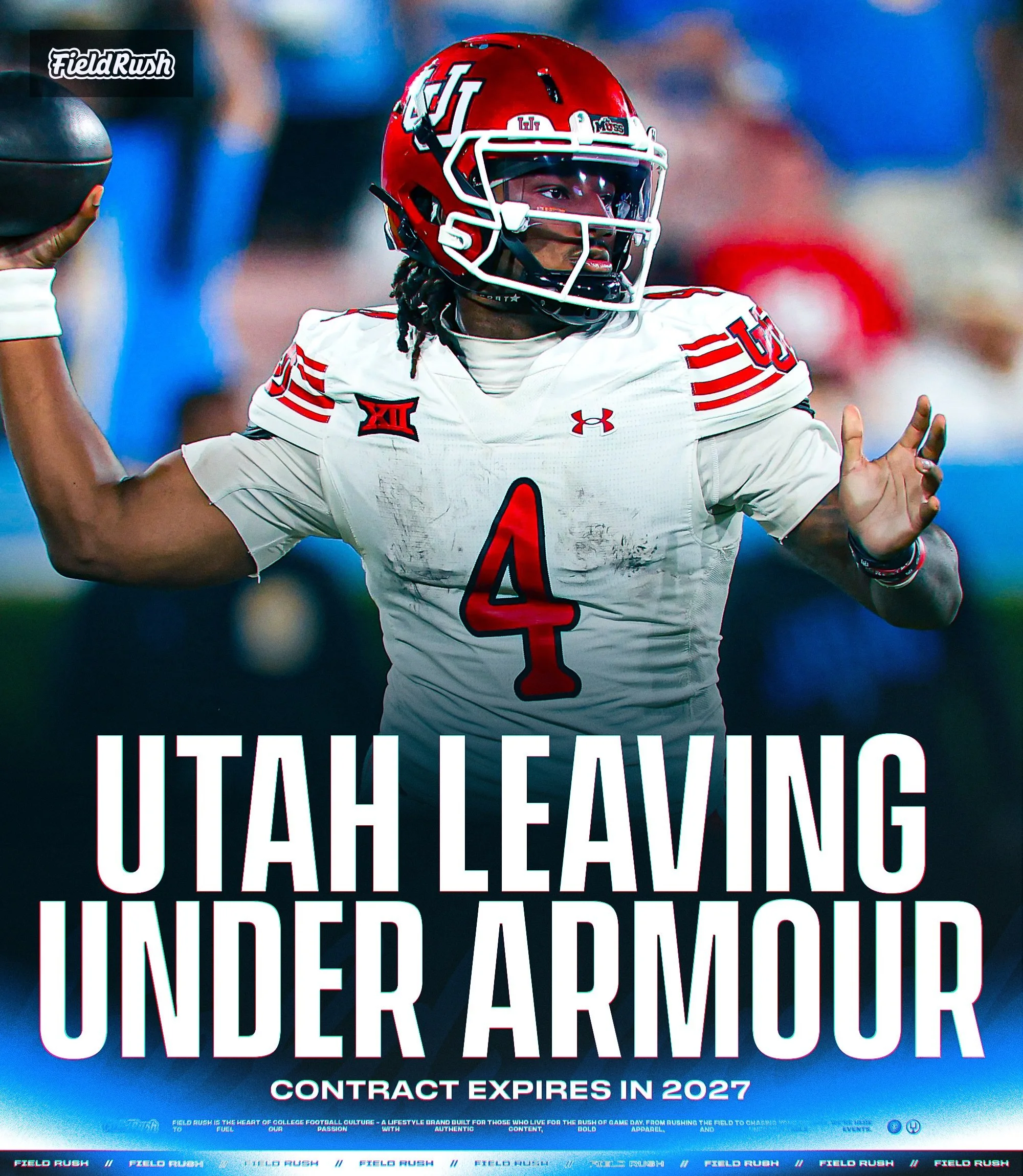 Utah is leaving Under Armour after their contract expires in 2027 🔴

Per Field Rush sources, the Utes are in talks with both Adidas and Nike. Adidas is currently the frontrunner as they&rsquo;ve presented Utah with the best offer.

This is still dev