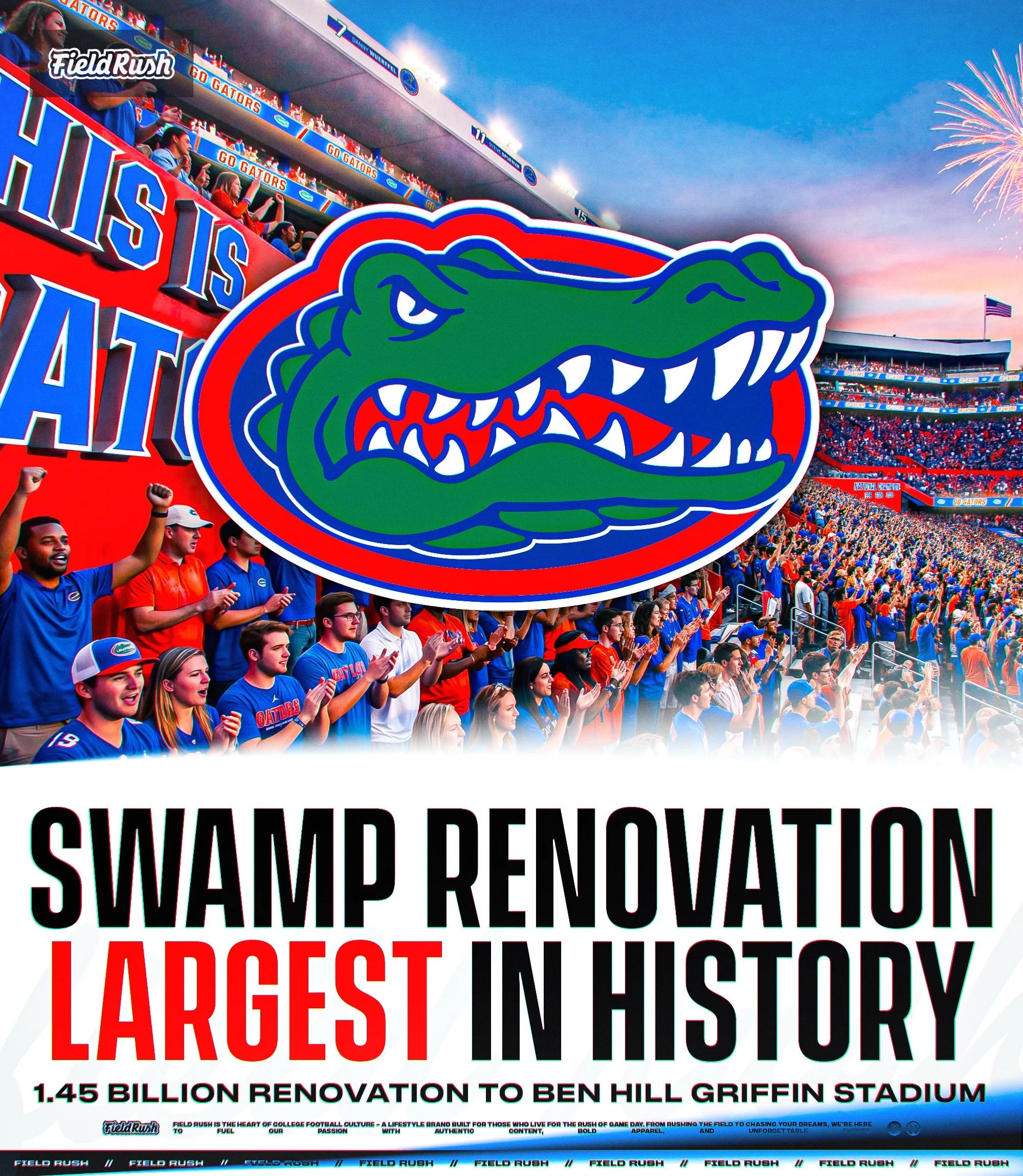 Florida is making the biggest stadium renovation in college football history

The Gators are spending $1.45 Billion renovating Ben Hill Griffin Stadium. In comparison, Mercedes Benz Stadium cost $1.6 Billion to build