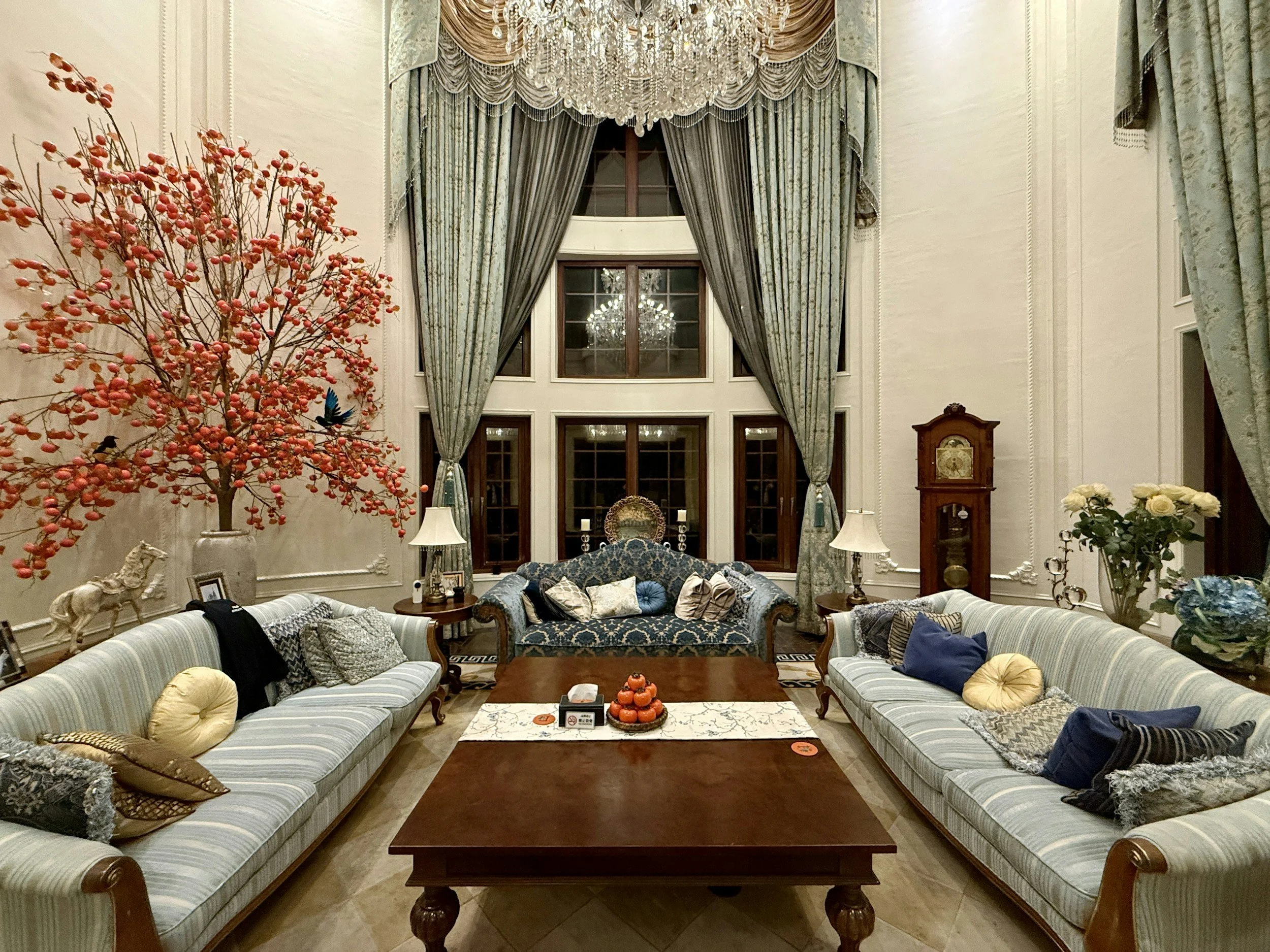 formal living room, victorian home