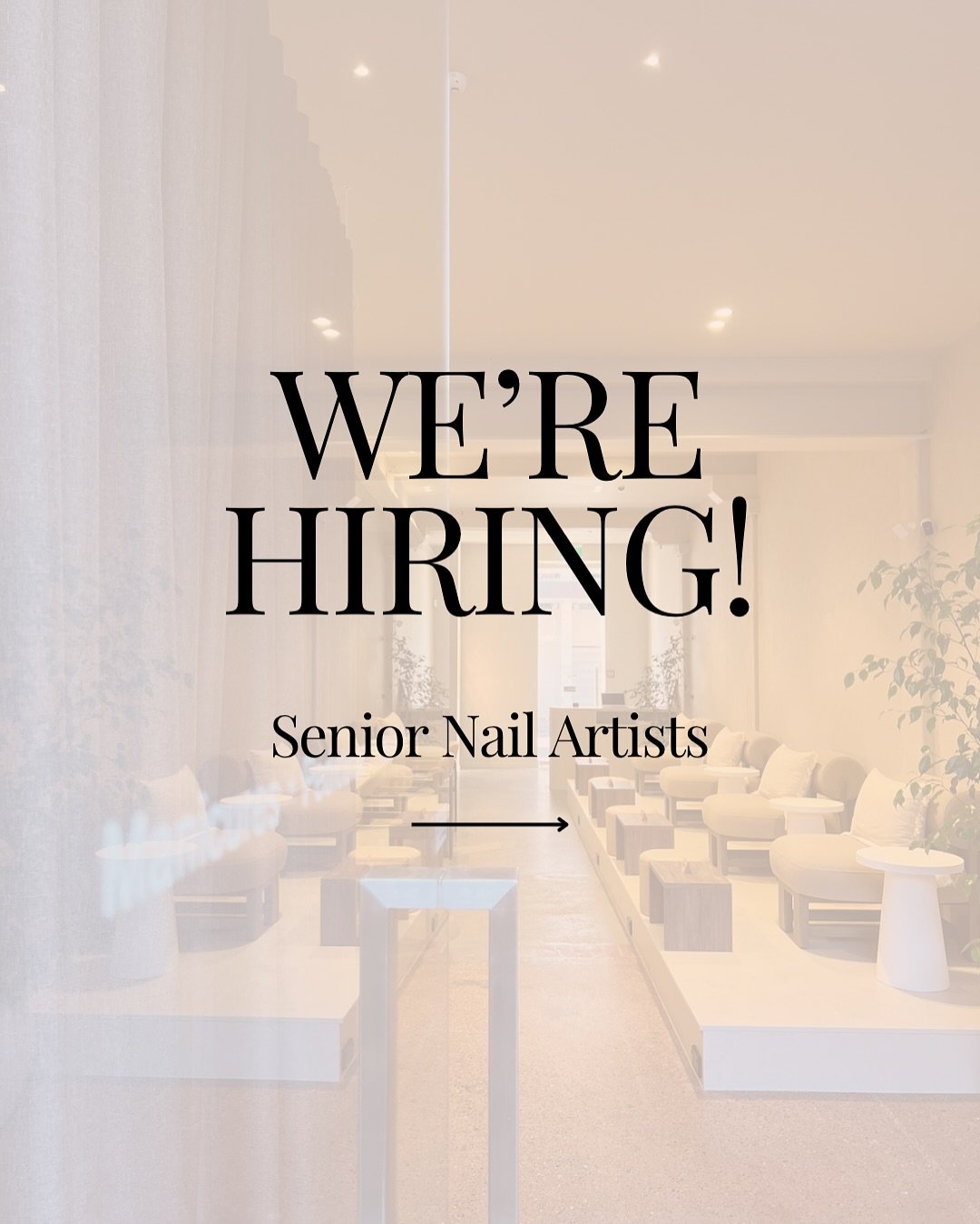 We&rsquo;re expanding our team at NAILTIME! If you&rsquo;re an experienced nail tech who&rsquo;s passionate about your craft and ready to grow in a supportive, talented, and fun environment, we&rsquo;d love to meet you!

Come be part of a salon that 