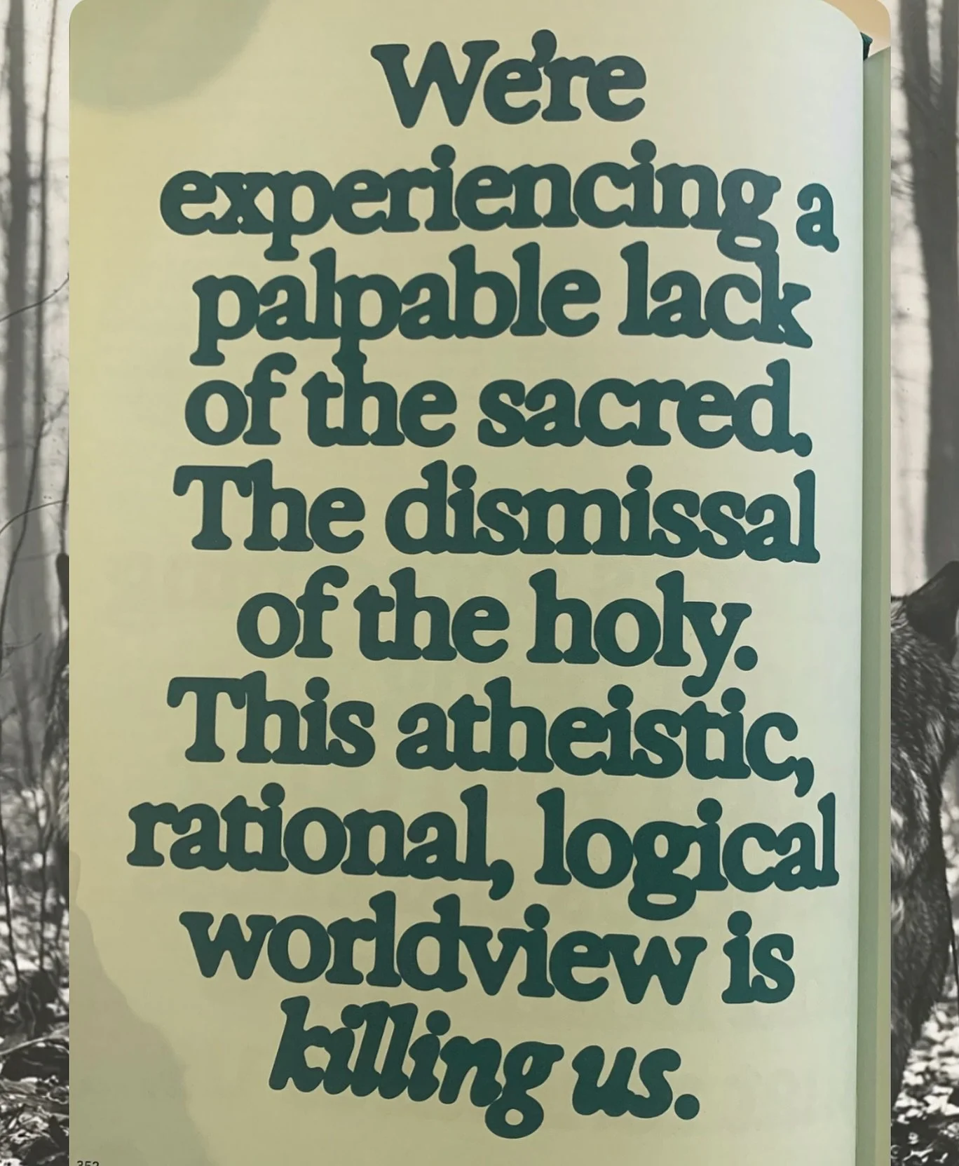 The dismissal of the HOLY. 
You can pretend you&rsquo;re just a blimp of cells but until you call home &amp; embrace all parts of your soul you cannot live the life and purpose you&rsquo;ve come here to live, to do, to BE. 

When you reclaim the mira