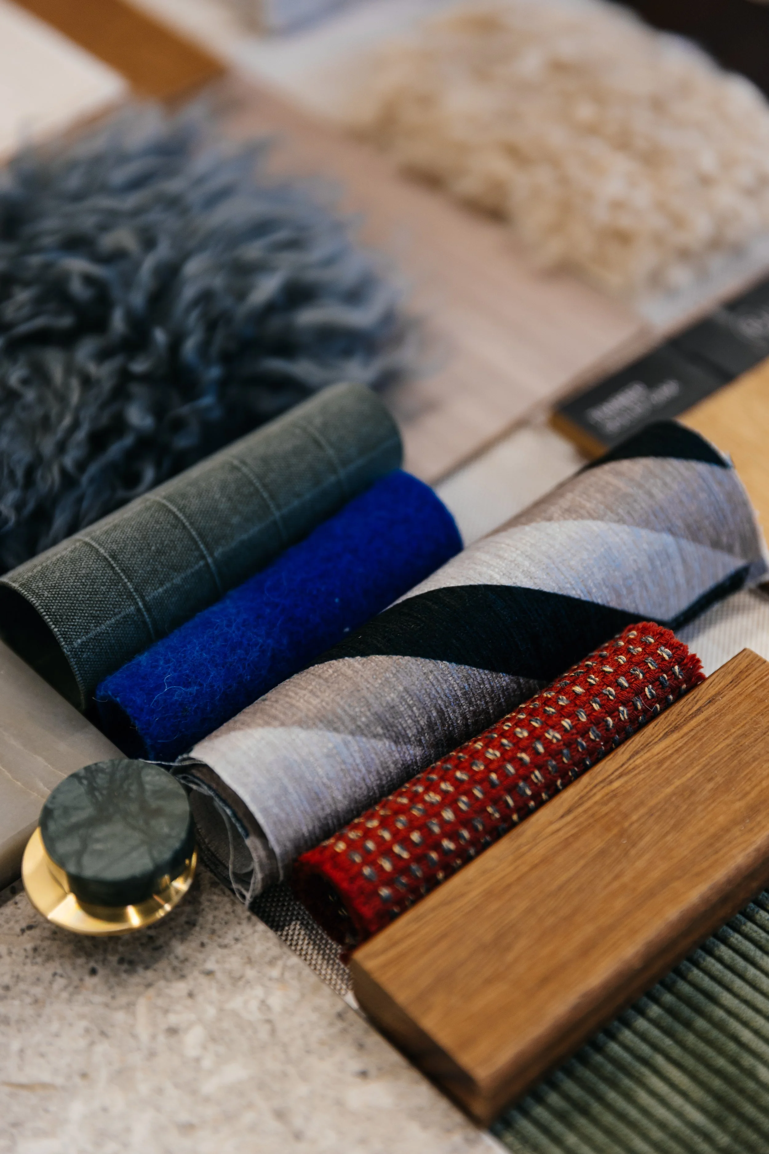 Interior design material and finish selection process — Design Support Bespoke Interior Styling Sydney — SYP Homes