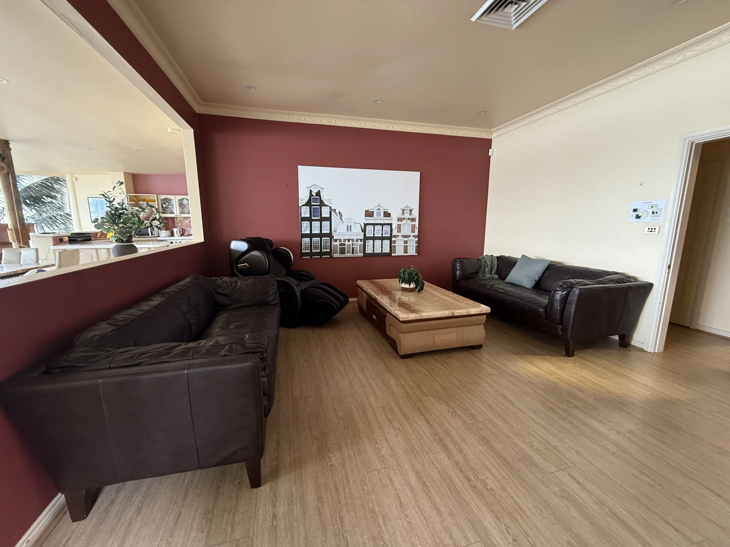 Living room before surface renovation — Quiet Revival project — SYP Homes Sydney