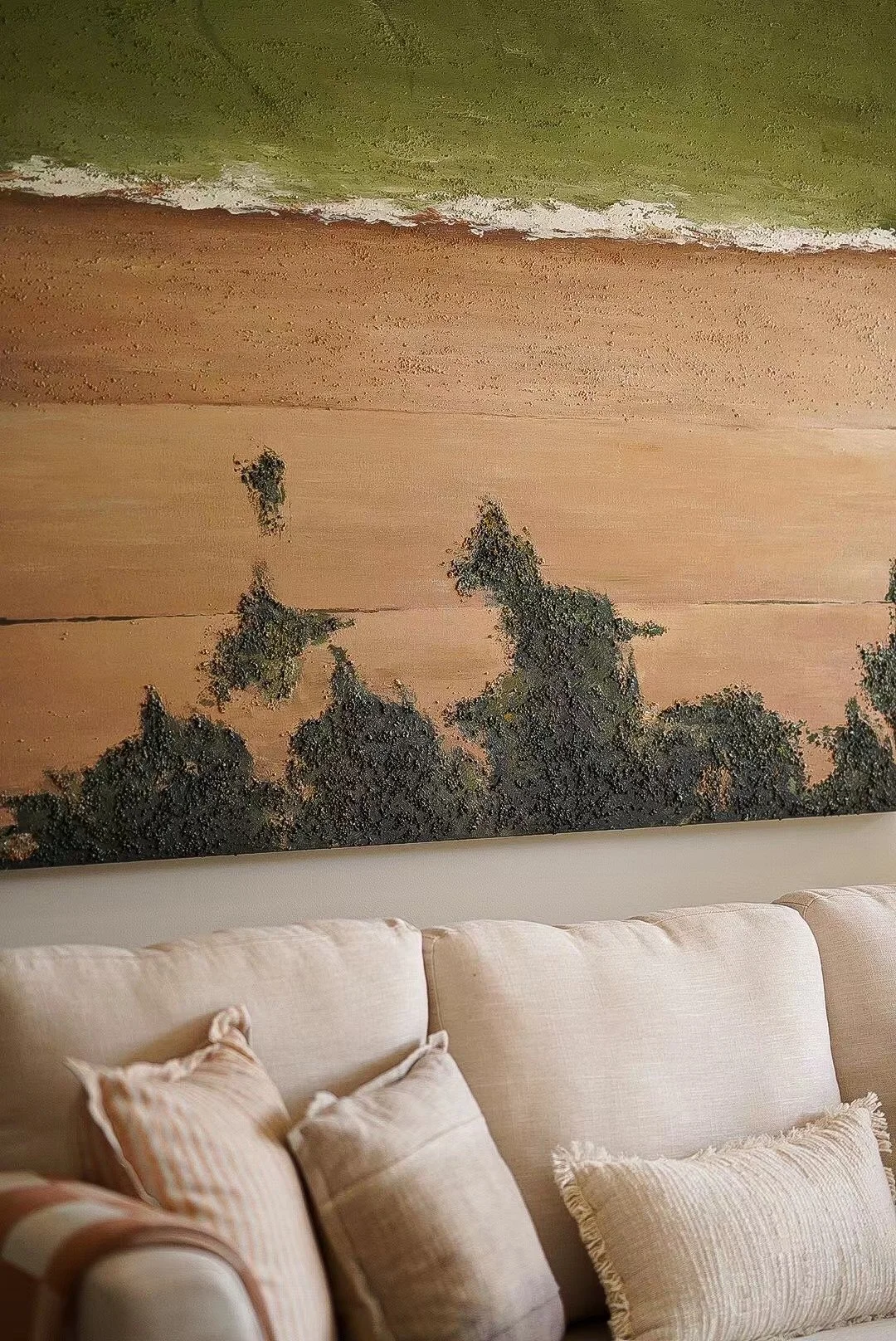 Living room, artwork, detail