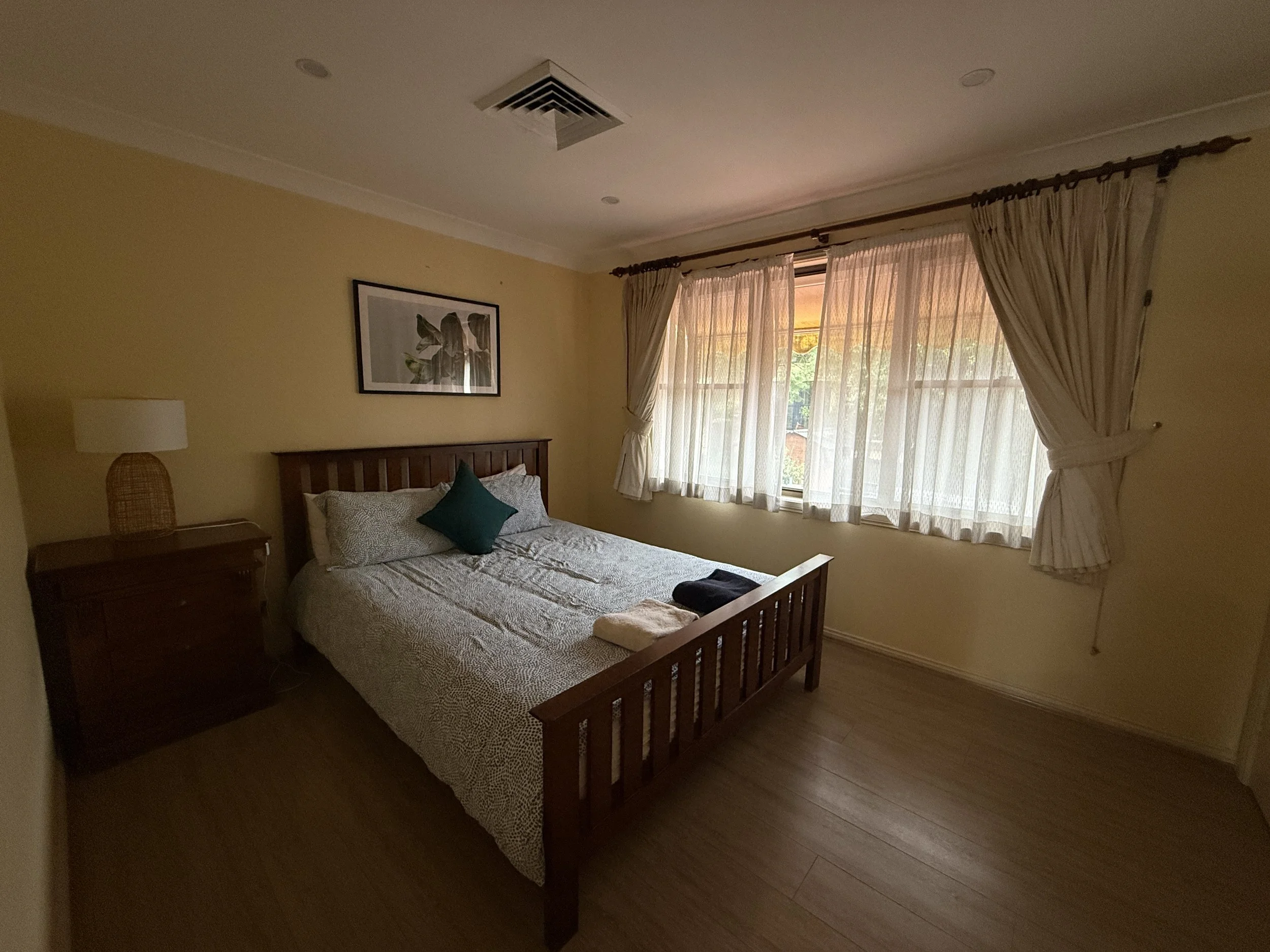 Bedroom before interior styling — Sunlit Renewal project — SYP Homes Sydney