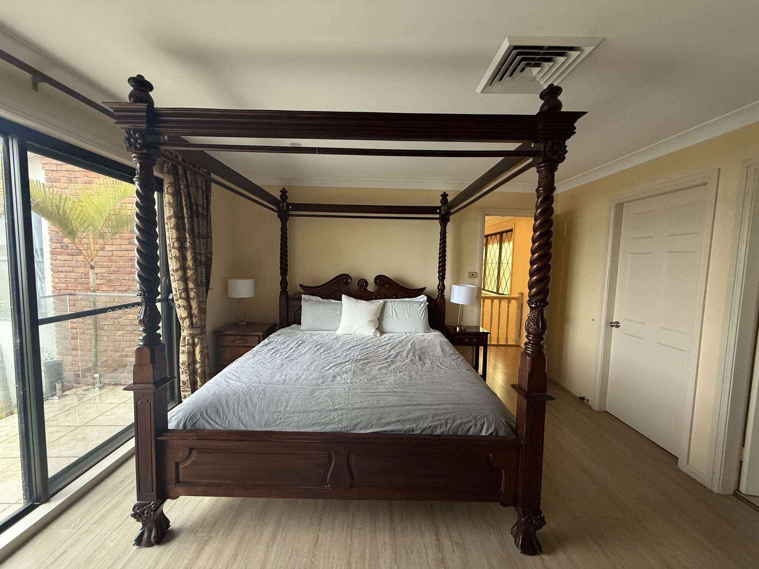 Bedroom before interior styling — Sunlit Renewal project — SYP Homes Sydney