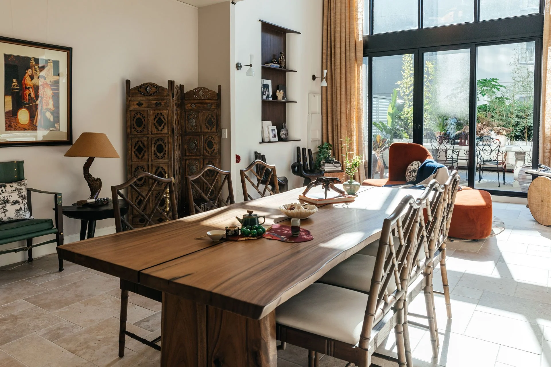 Heritage Harmony styled living and dining room after bespoke interior styling — SYP Homes Sydney