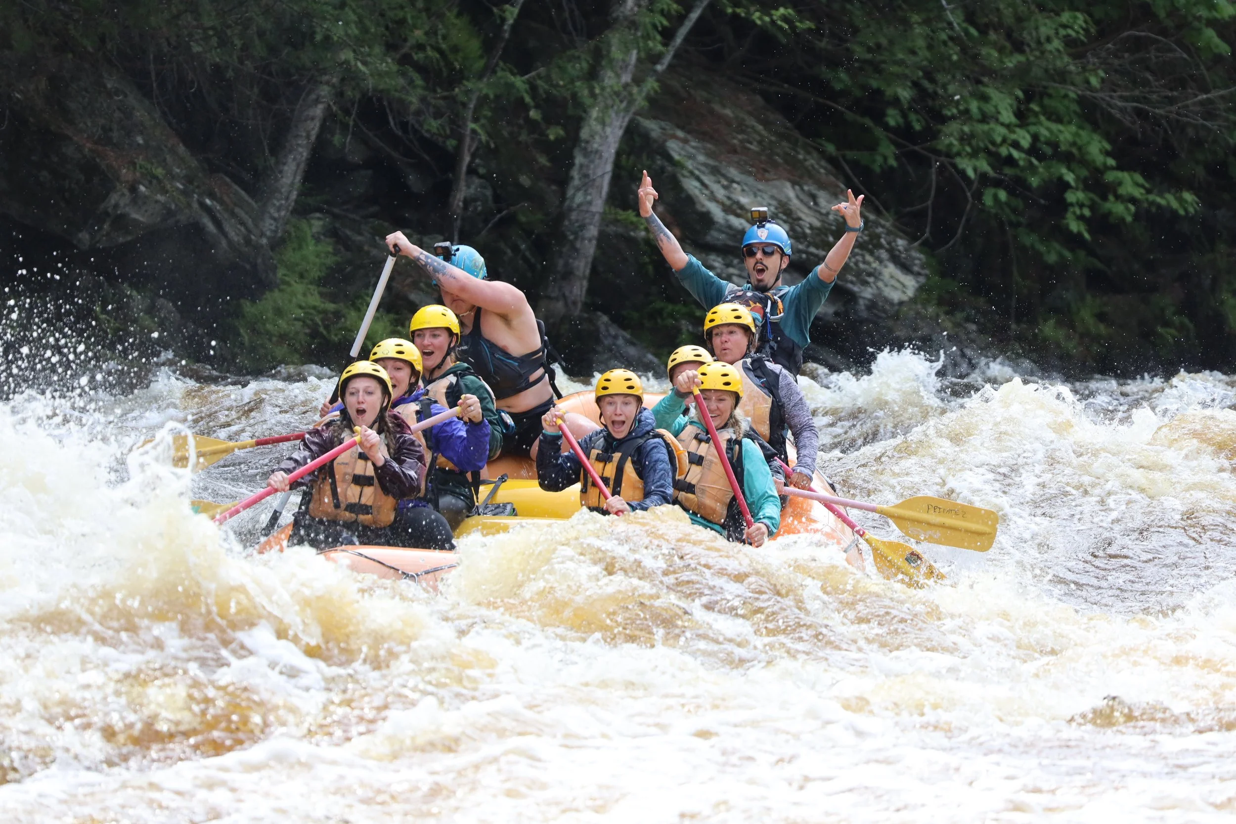 Public whitewater rafting trips on the Menominee River with True North ...