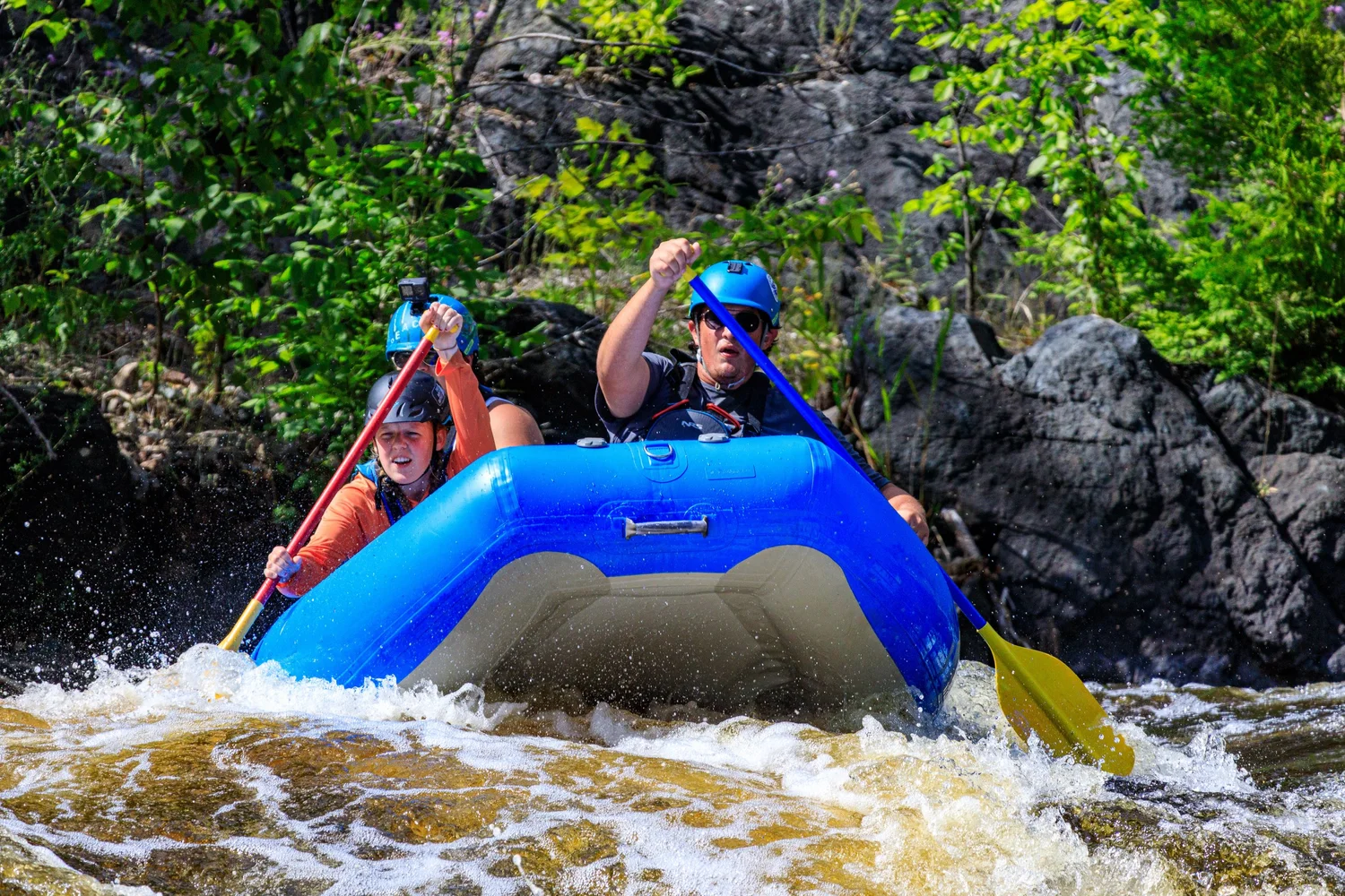 Power Whitewater Rafting Only at True North Outpost! Whitewater Rafting on the Power Dam Falls ...