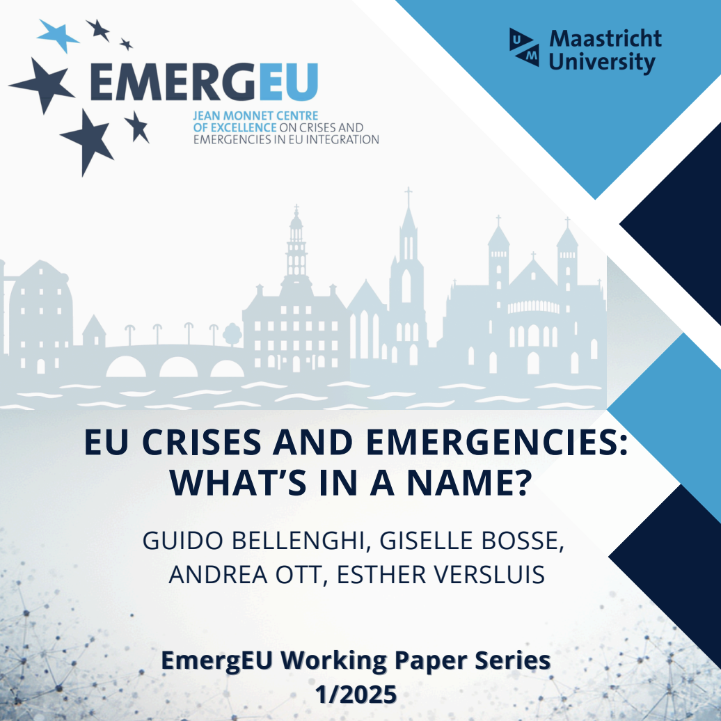 EU Crises and Emergencies: What’s in a Name? - EmergEU Working Paper Series 1/2025
