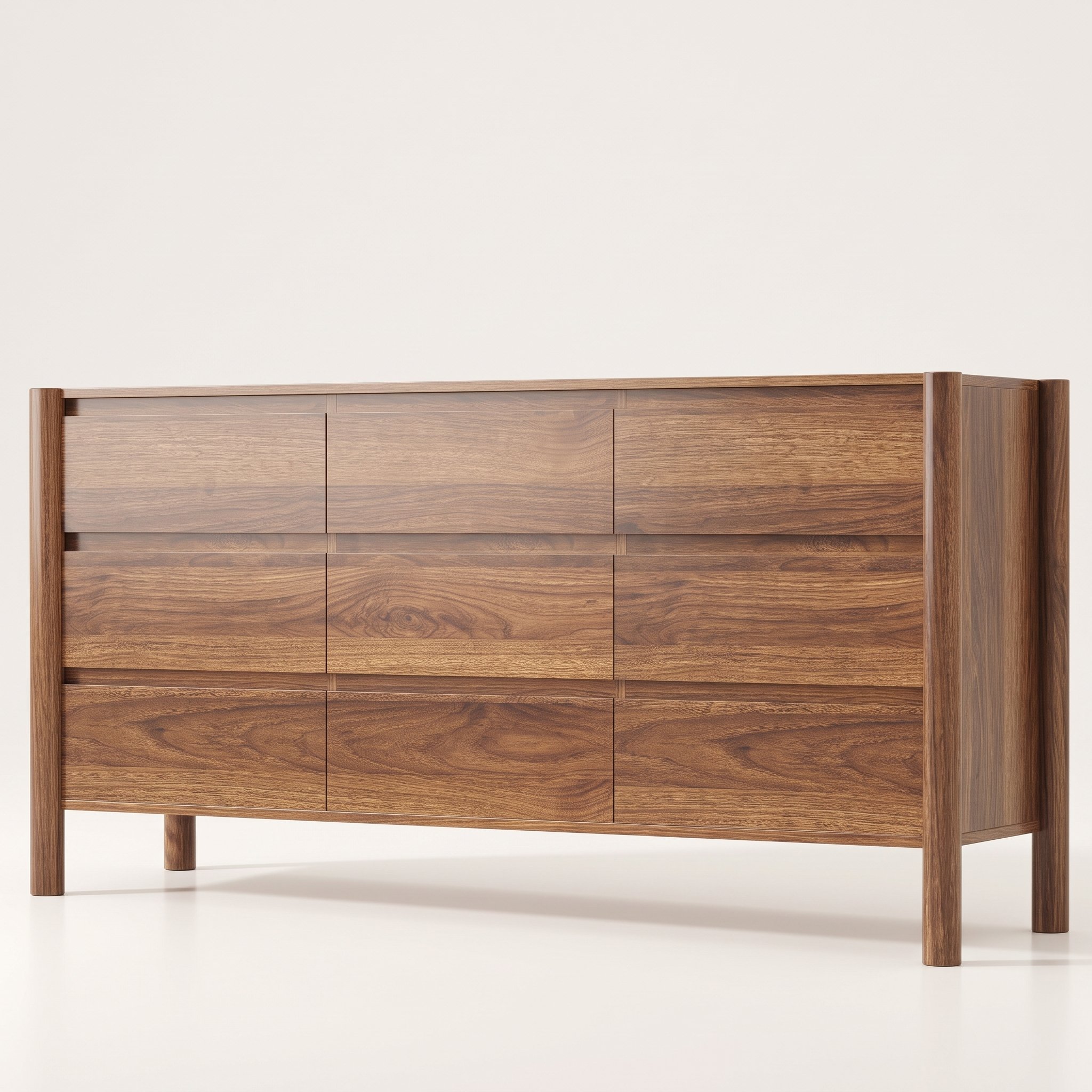 Walnut Dresser for Bed