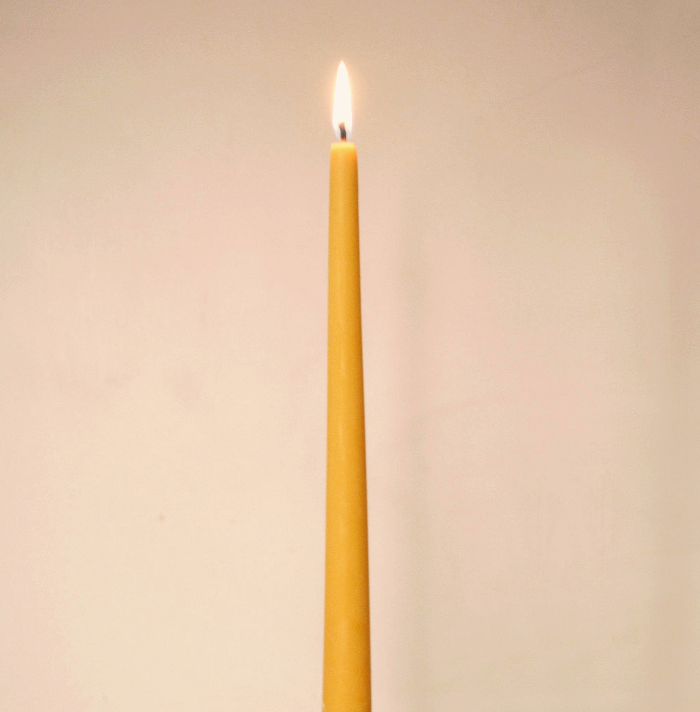 Handmade Beeswax Taper Candles- Rinu Classic Beeswax Tapers