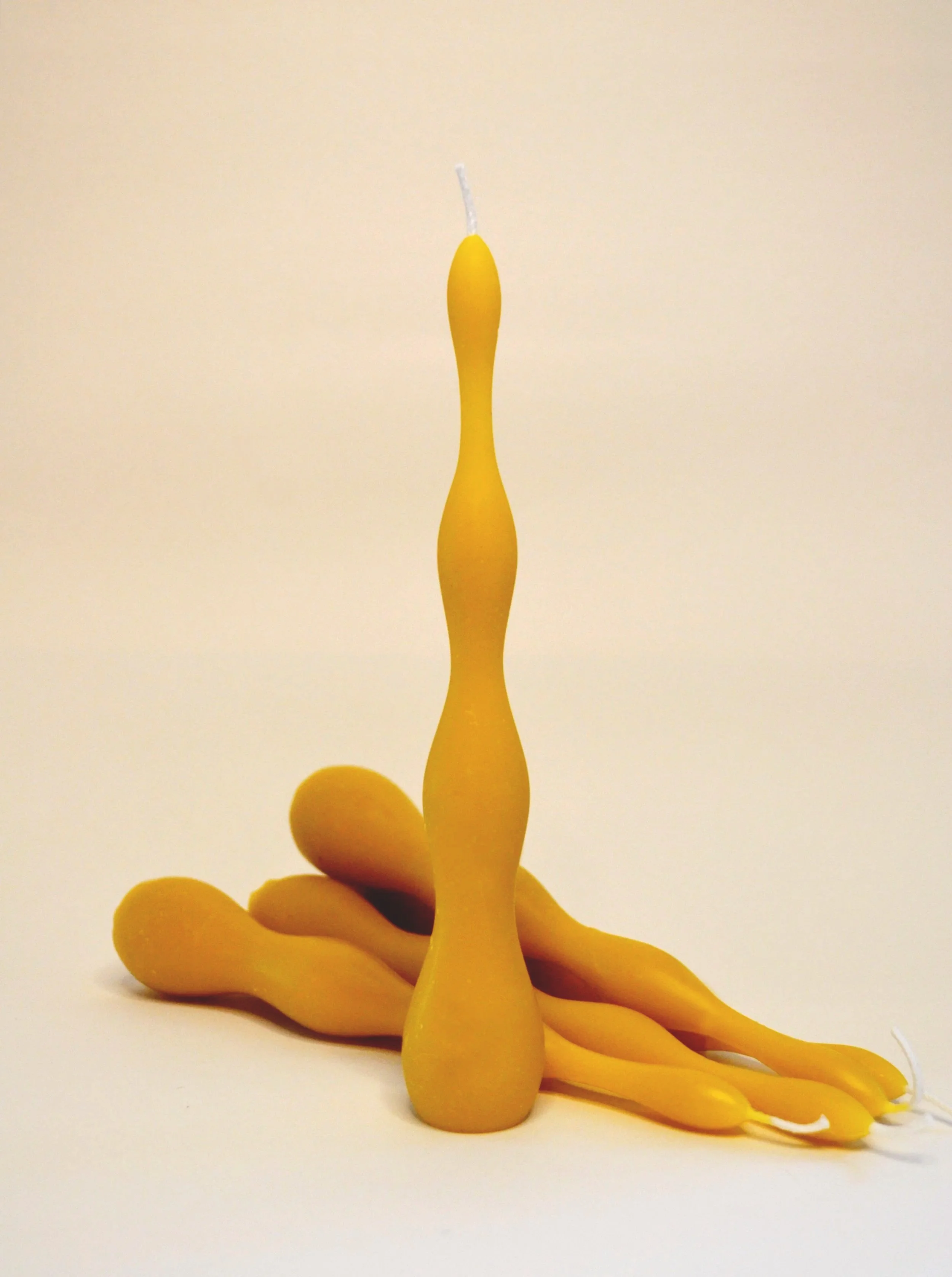 Pure beeswax taper candles made in Boston Massachusetts