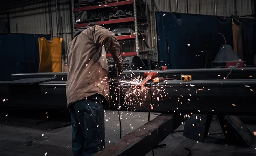 MCS steel fabrication work in progress