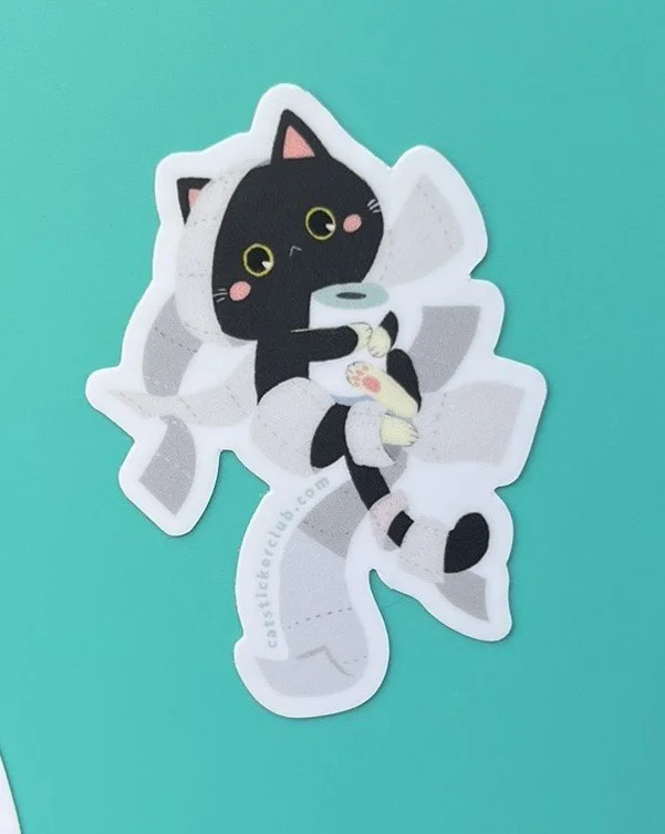 TOILET PAPER CAT