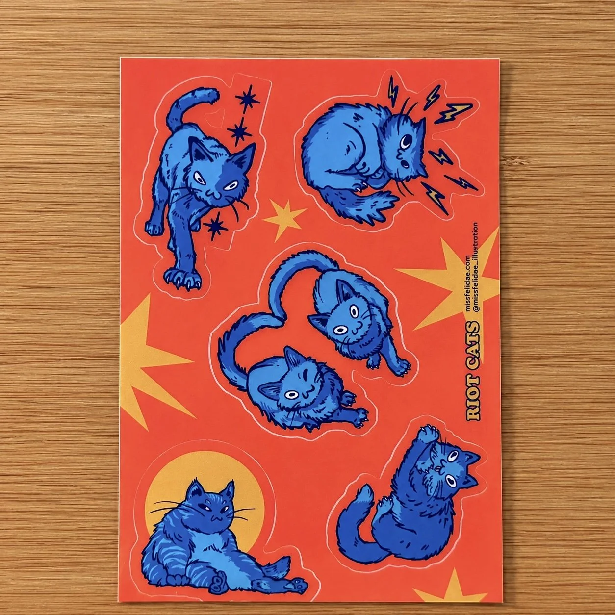 RIOT CATS STICKER SHEET