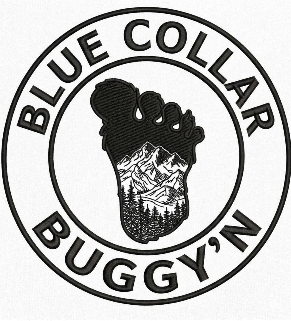 Blue Collar Buggy'n Bigfoot Logo Hoodie Black Foot