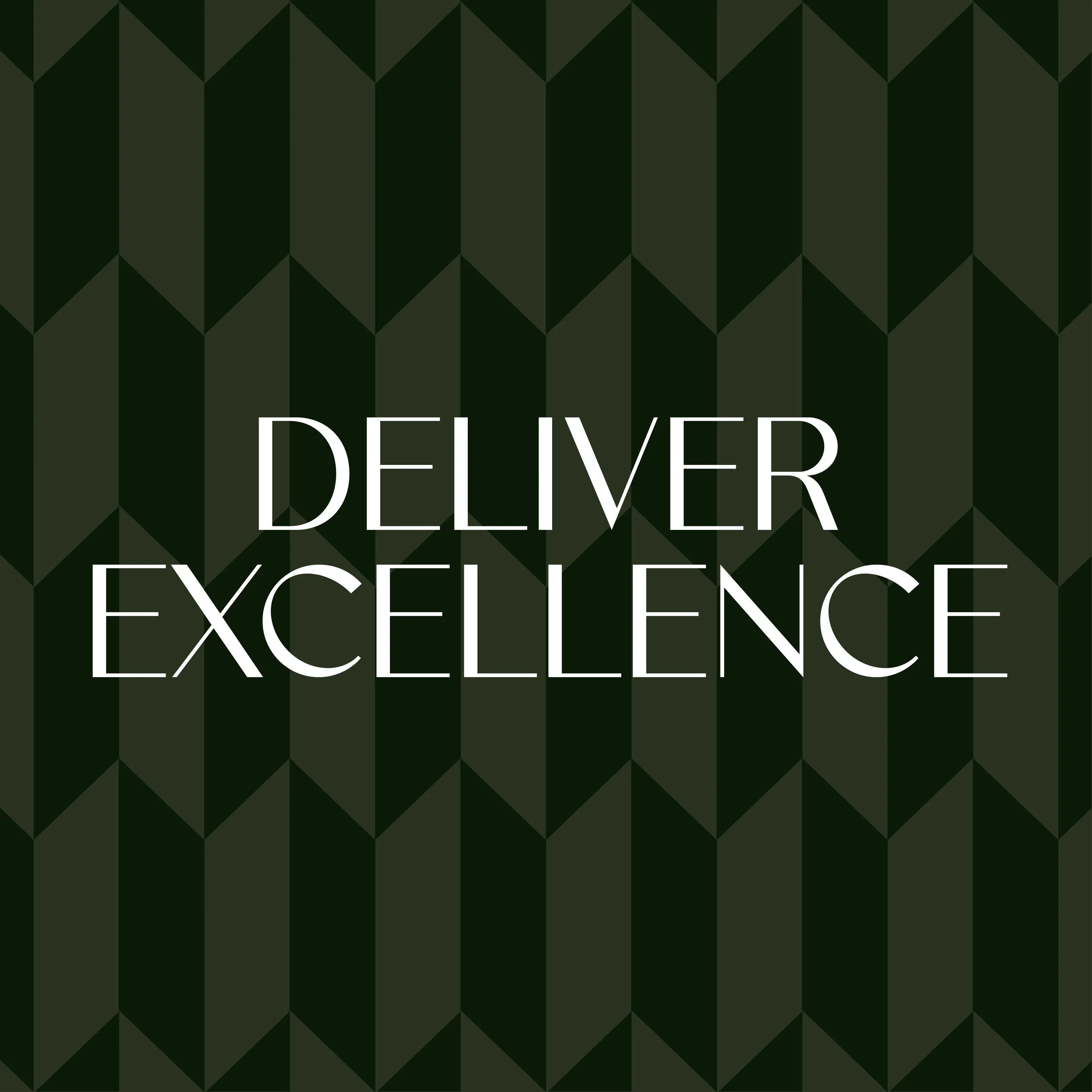 Constant Values 'Deliver Excellence'.