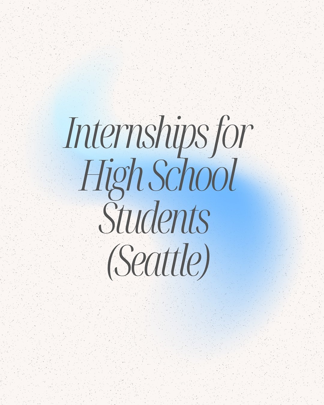 Internships are a valuable tool to strengthen your activities list for the Common App and develop meaningful skills. Learn more about local Seattle Internship programs, and sign up for our upcoming Resume/LinkedIn workshops!

#collegecounseling #coll