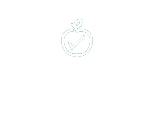 Logo with apple check mark and text 'alchemy-cultivate'