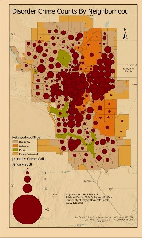 Disorder Count with Graduated Symbol