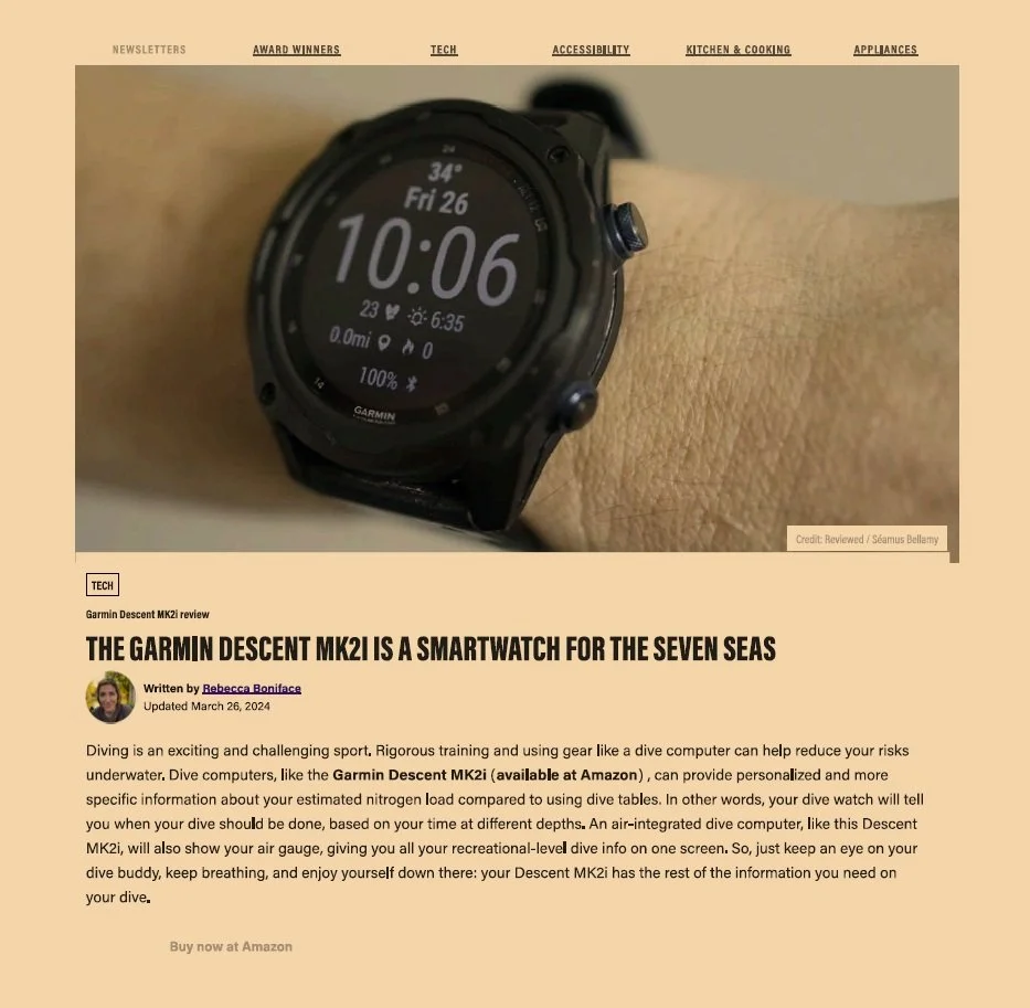 Review of Garmin Descent MK2I