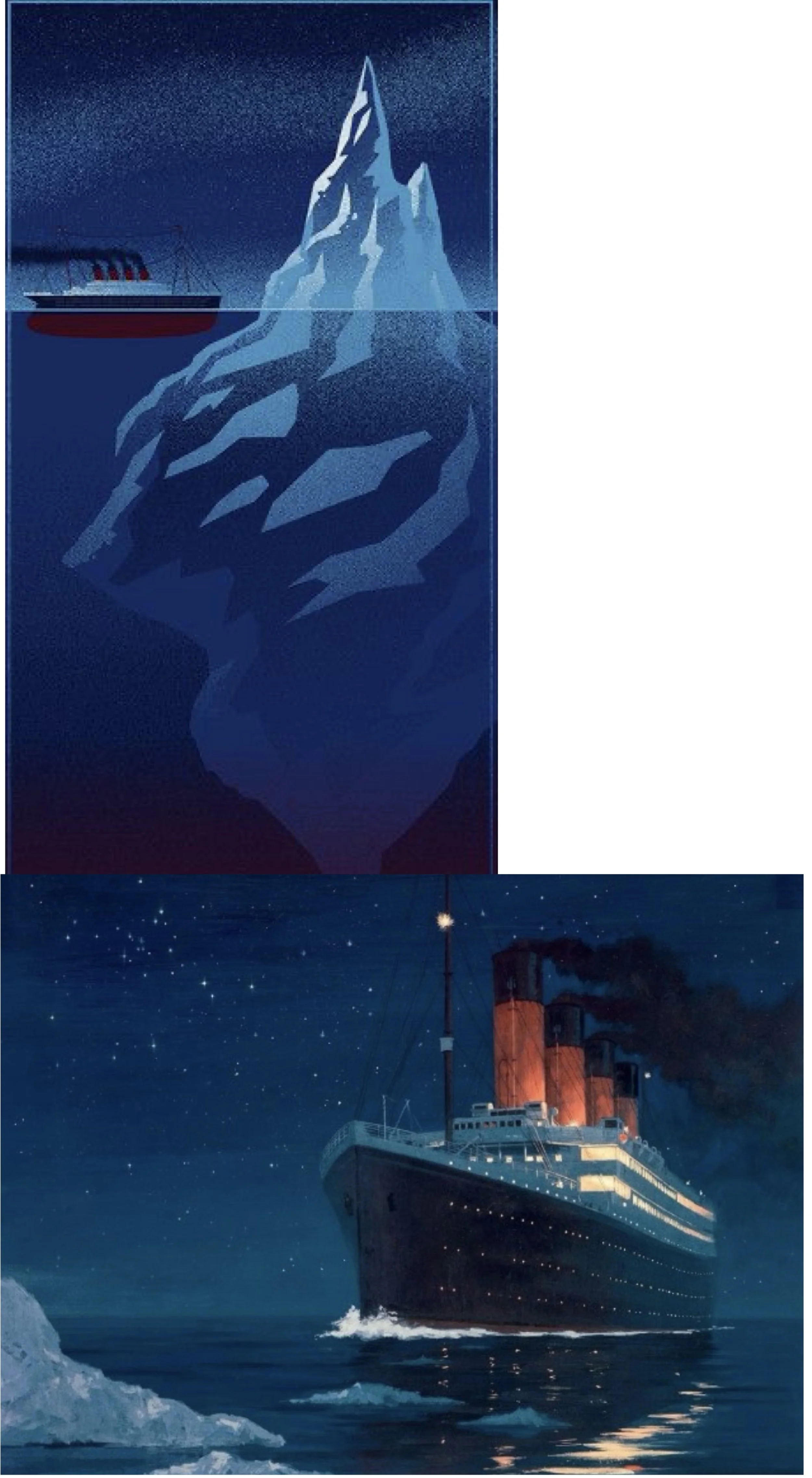 Titanic &amp; Iceberg 12/9