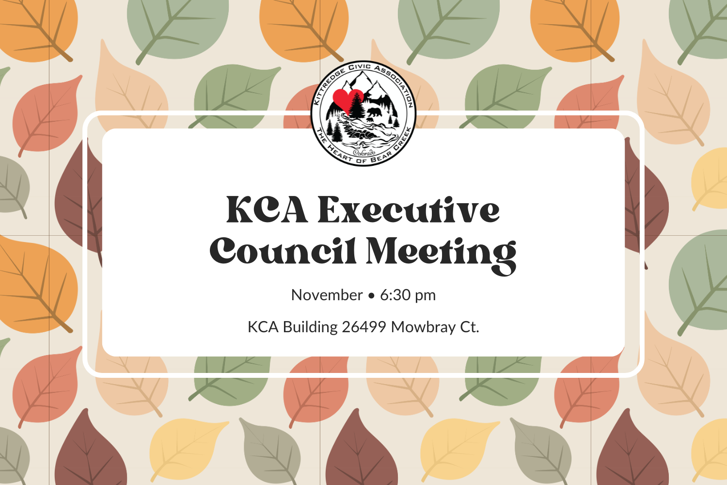 November Executive Council Meeting