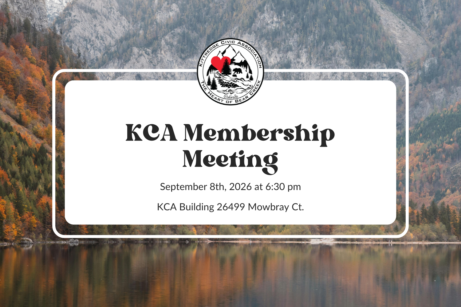 September Membership Meeting