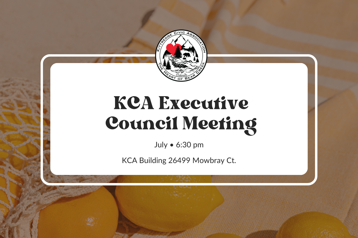 July Executive Council Meeting