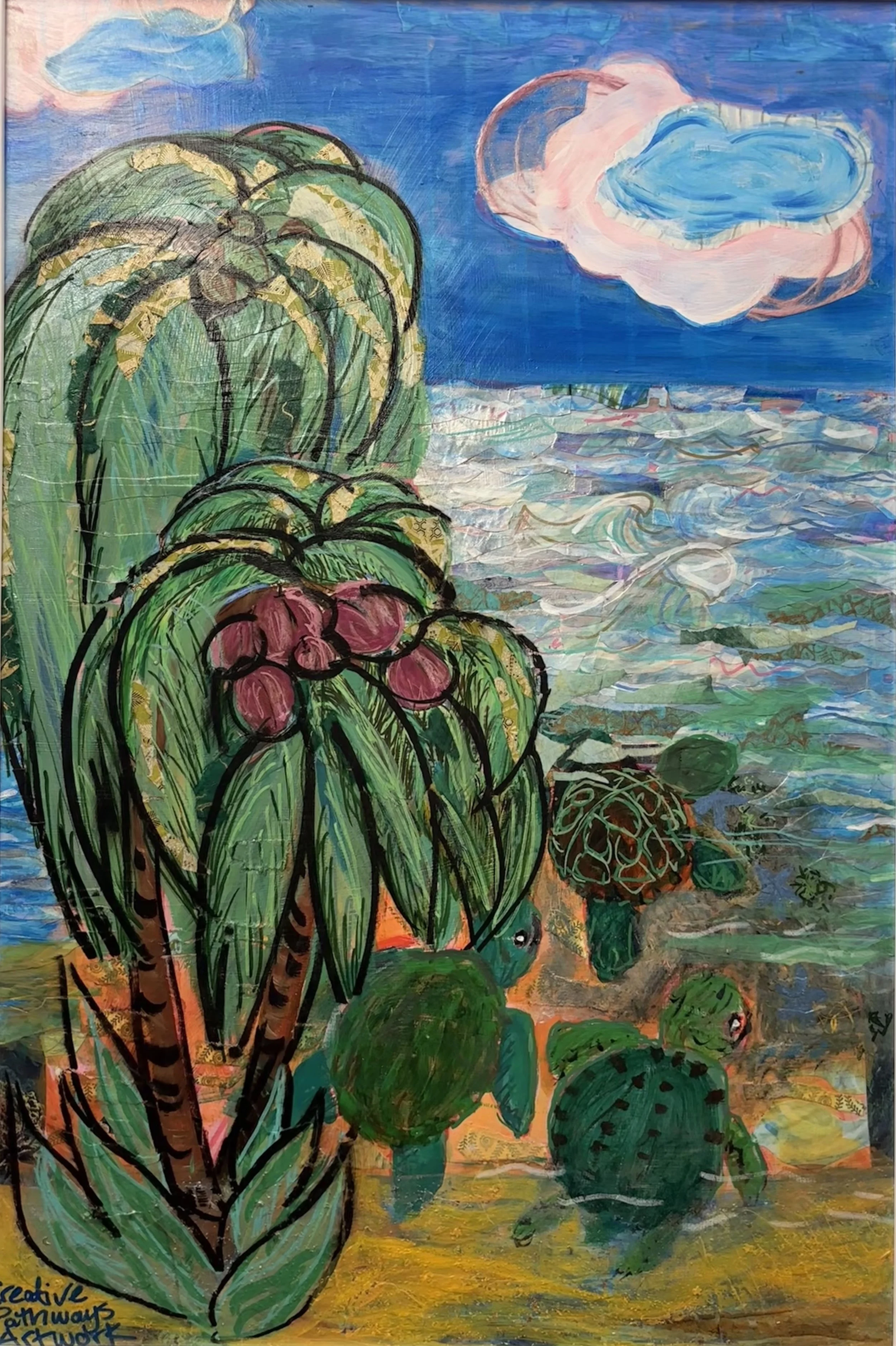 The Douglas House
"Sentiimentu di Kabu Verde"
Panel 1 of Triptych 36"x24"
Mixed Media