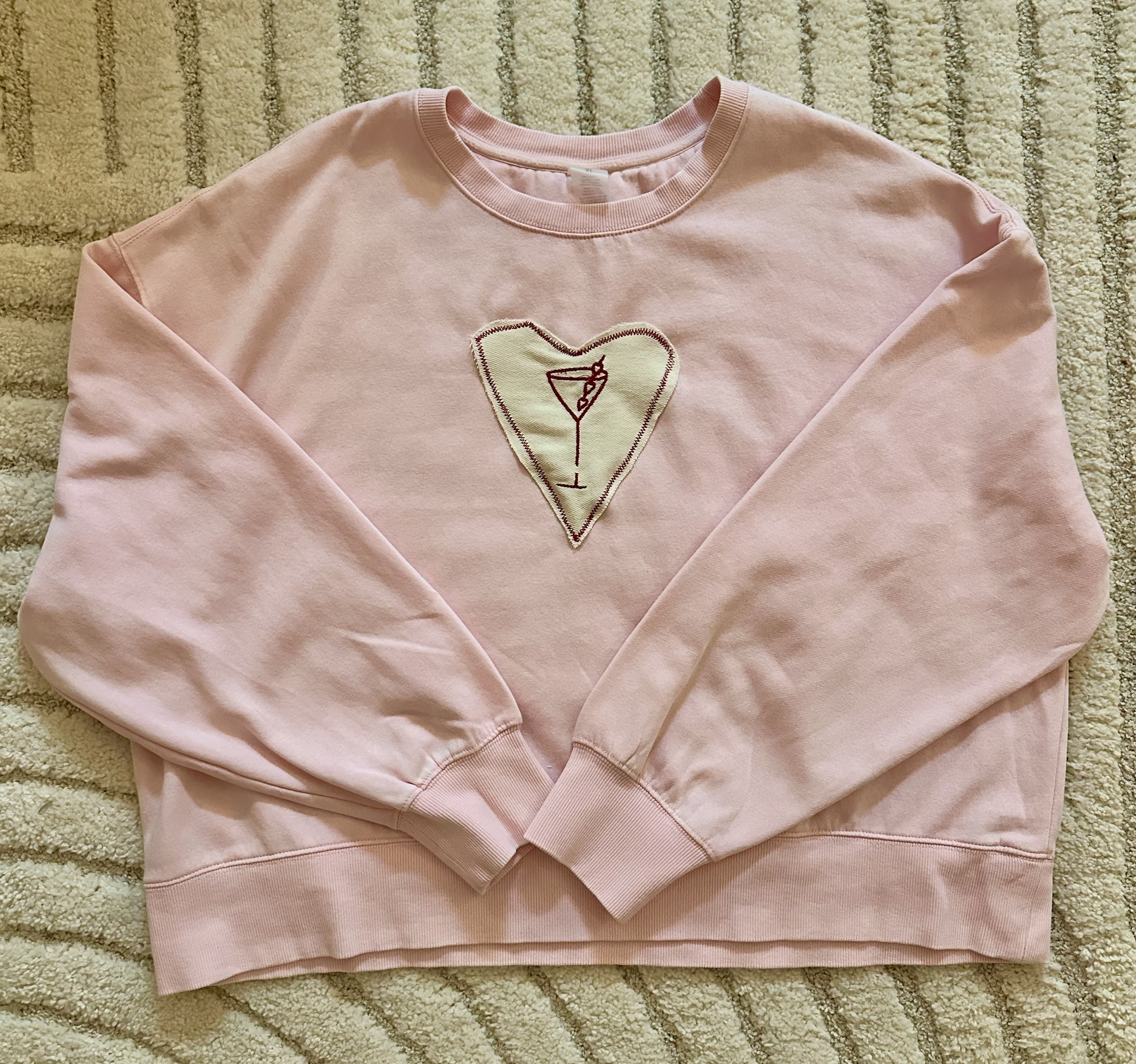 Patchwork Heartini Sweatshirt
